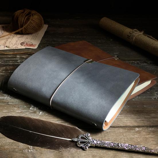 Карманный блокнот в стиле ретро, ​​гладкое письмо, утолщенная страница премиум-класса, без кровотечения, блокнот A5/A6, офисные принадлежности