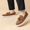 Fashion Men'S Business Casual Shoes Handmade Leather Driving Footwear Leisure Walk Loafers Outdoor Moccasins Male Slip On Flats