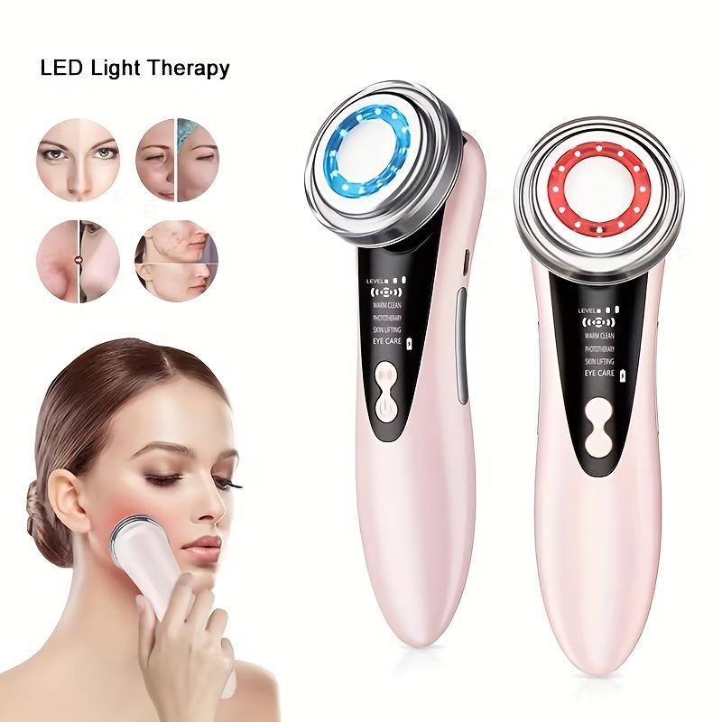 1pc Electric Facial Massager for Wrinkles & Anti-Aging - Rechargeable USB Charged Skin Care Device with High-Quality Conduction Head