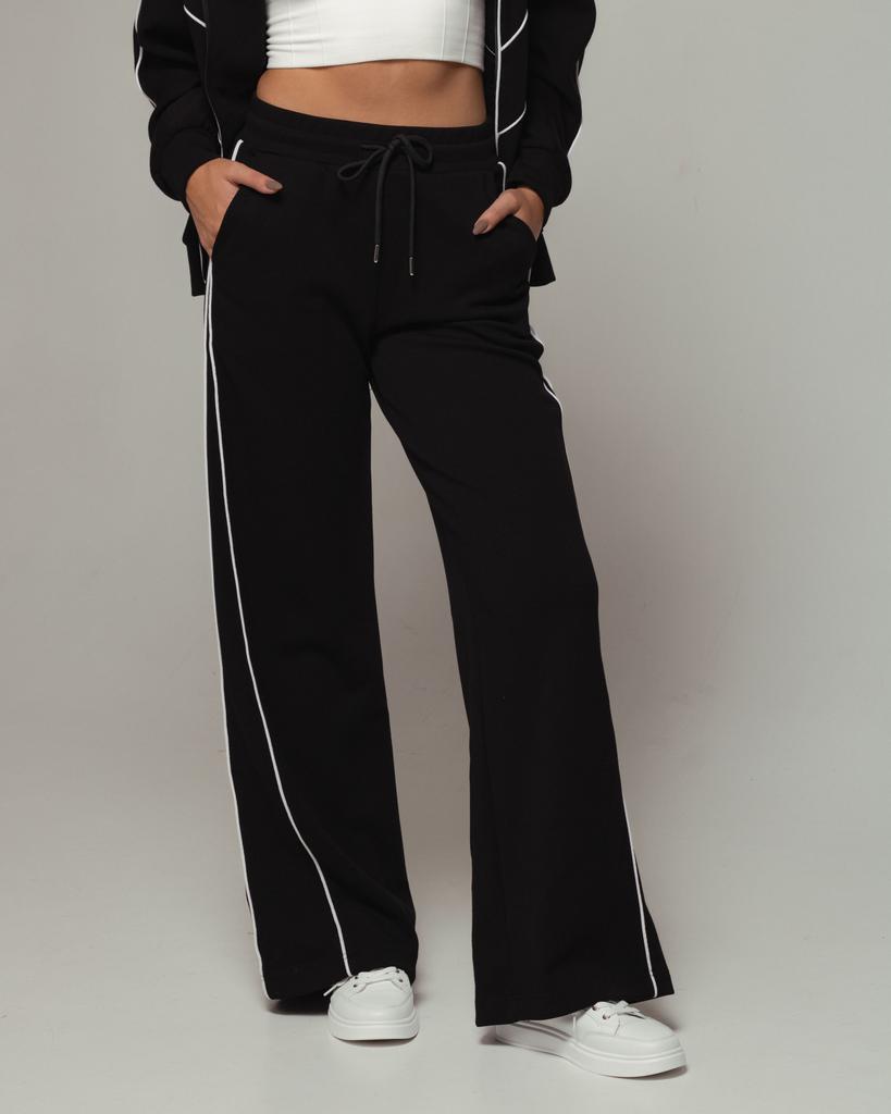 Костюм спортивный женский Samsara 1300 36 черный (кофта, штаны)