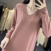 Women's Cashmere Dress Qinghe Cashmere 70% Wool 30% Cashmere Women's Autumn and Winter Cashmere Dress Soft and Warm