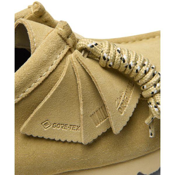 Clarks Wallabee Замшевые Удобные Универсальные Повседневные Обувь Мужская кроссовка Бежевый 26179252