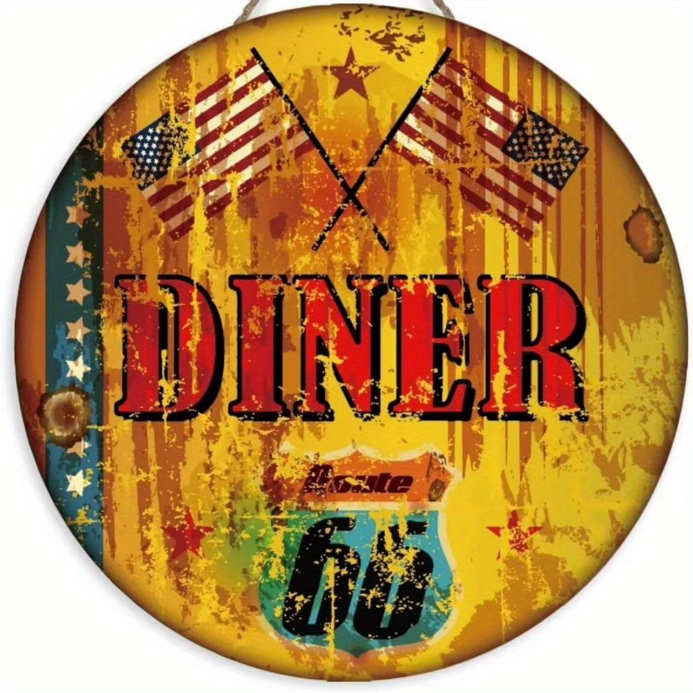 1 шт. 2d плоский круглый деревянный знак для зоны барбекю - 20 см, декоративная доска для вечеринки на открытом воздухе в стиле ретро с изображением папы-барбекю, слоган с правилами барбекю в стиле ретро, украшение для дома и гаража