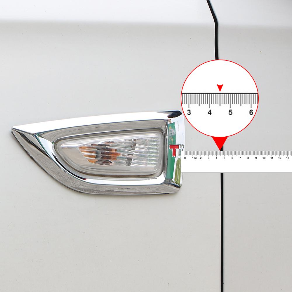 2 шт. Хромированные накладки на боковые указатели поворота из АБС-пластика для Opel Astra J для Opel Crossland X для Opel Insignia B Acc