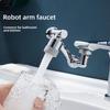 Stainless Steel Faucet Universal Rotation Splash-Proof Design Multi-Adapter Head Safe Drinking Water Includes Kitchen Bathroom
