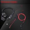 12V Waterproof Motorcycle SAE To USB Phone GPS MP4 Charger Cable Adapter Inline Fuse Power Supply