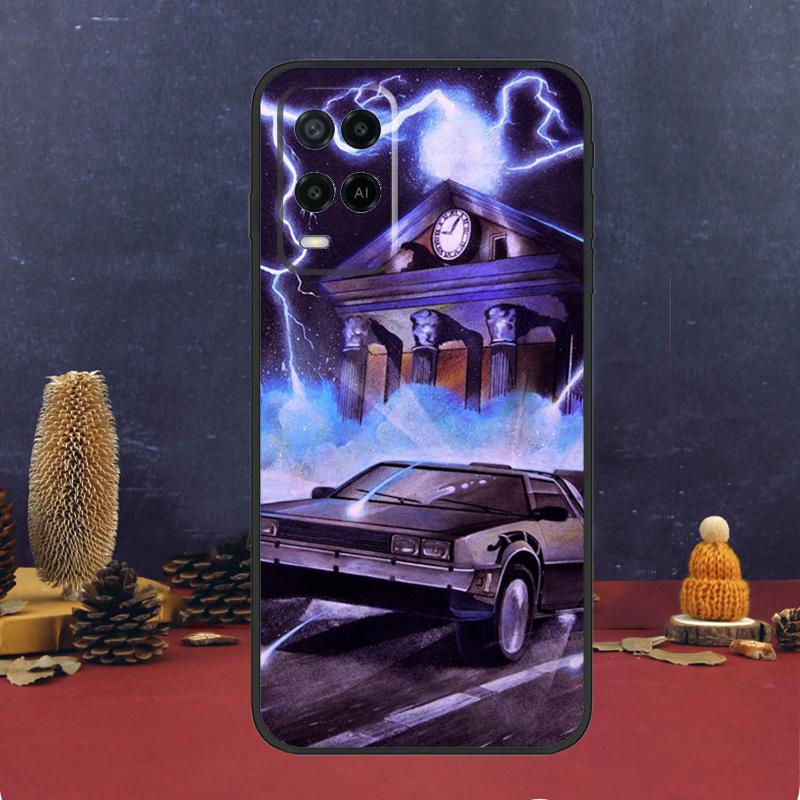 Back To The Future Time Machine For OPPO A58 A78 A98 A15 A16 A17 A76 A96 A77 A52 A72 A5 A9 A79 A94 A74 A57S A53S A54S Case