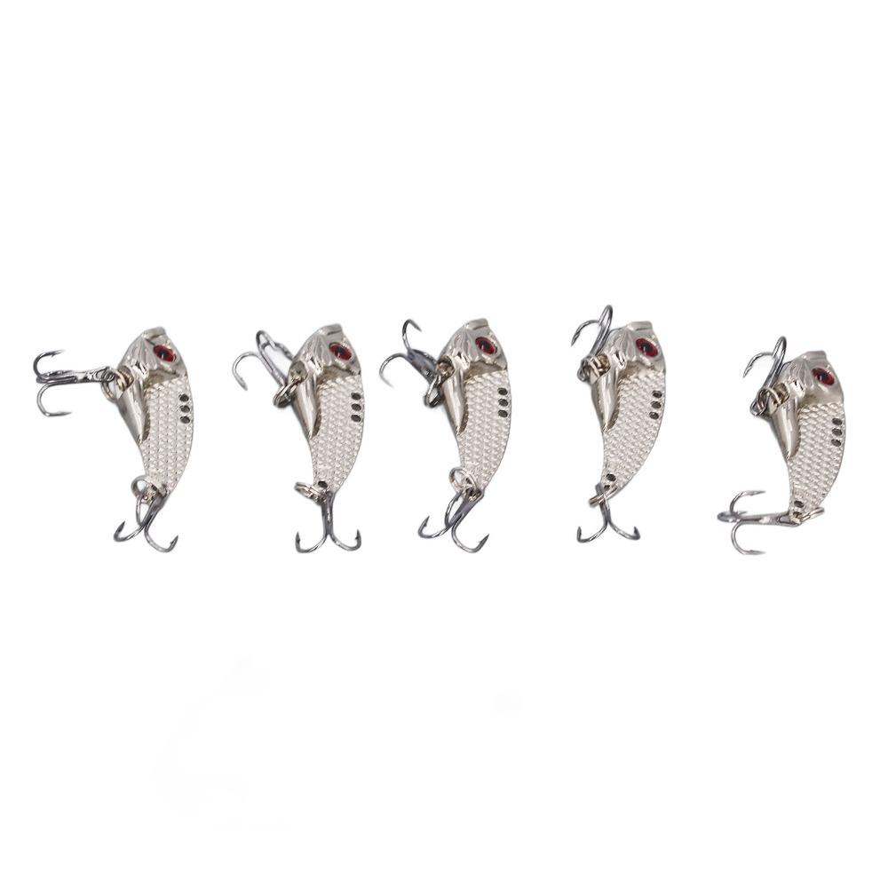 5PCS 3.5g 7g 15g Swimbaits Crankbaits VIB Spinner Spoon Lures Fishing Blade Lure For Walleye