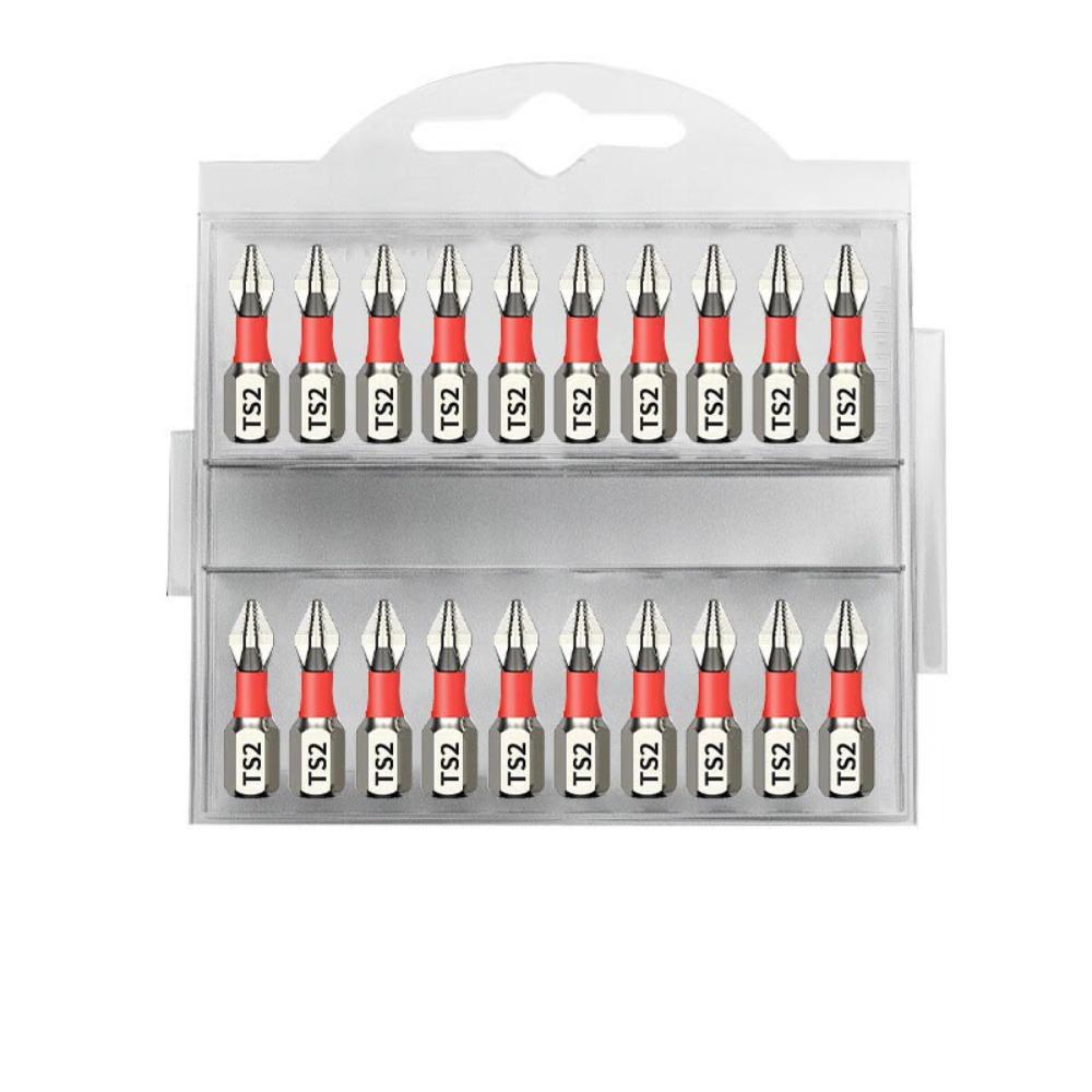 6/10/20pcs S2 Zinc Zinc Alloy Steel Cross Screwdriver  Head Non-slip Electric Screwdriver Bit  Electric Drill