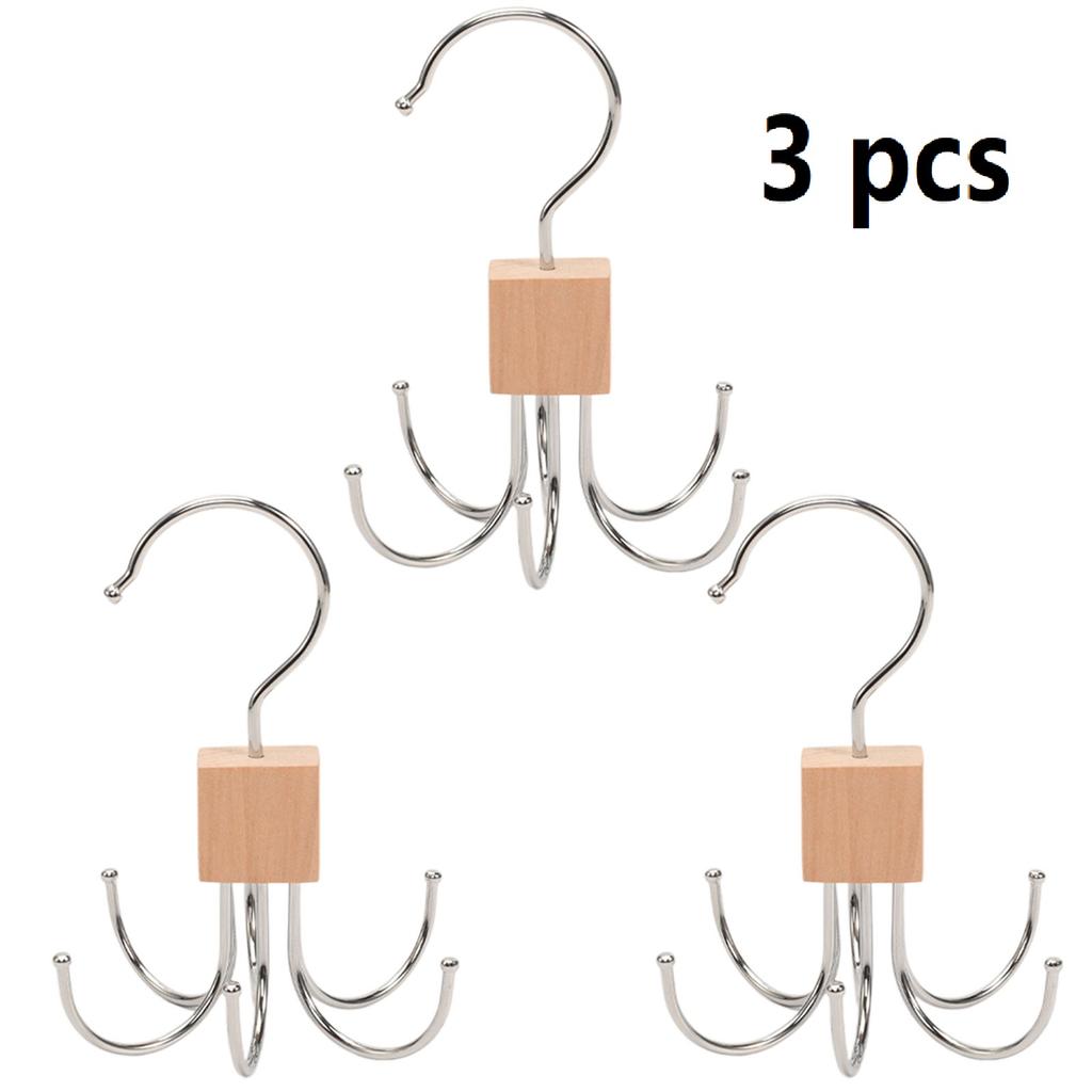 Вращающийся на 360° многофункциональный крючок для хранения с несколькими когтями, многофункциональная вешалка для одежды для ремня, бюстгальтера, майки, галстука, шарфа, кошелька, органайзер