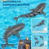 Non-Toxic Rc Shark 2.4G Simulation Remote Control Animals With Lights Submarine Robots Fish Electric Toys For Children Upgrade Spray Watertoy