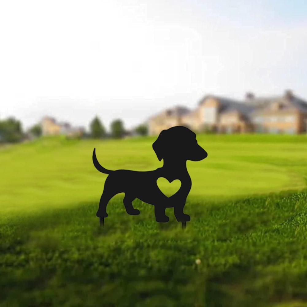 1 шт. Кованое железо Современная скульптура собаки Абстрактная собака Простая декоративная статуэтка Искусство Домашнее украшение L9C2