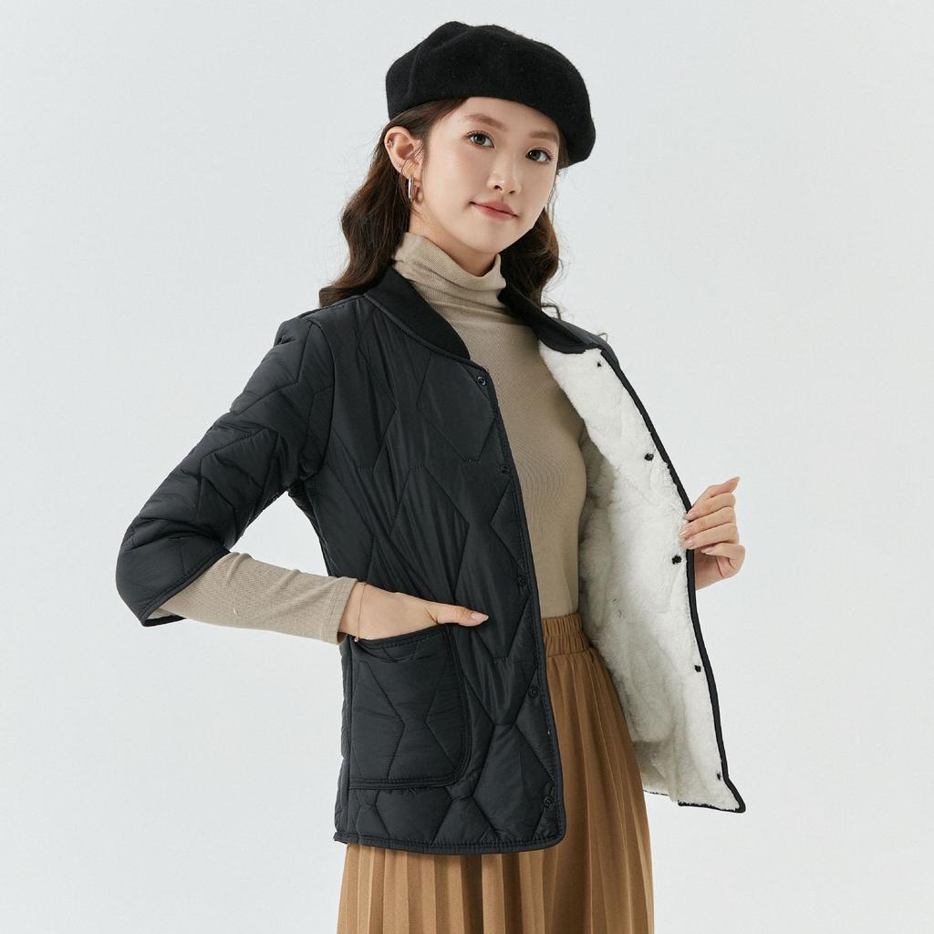 Женская легкая теплая хлопковая подкладка с рукавом семь восьмых Женская домашняя хлопковая одежда Хлопковая одежда с наполнителем Можно носить поверх топа 2509