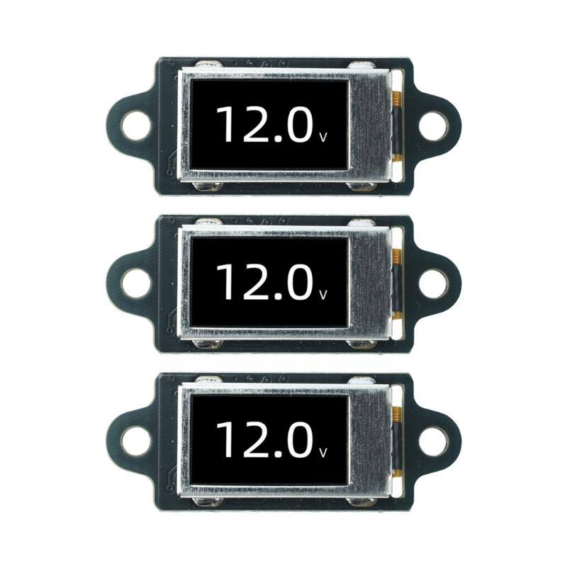 Panel Mount Voltmeter with Screen for Battery Review, Small Reader for Power Supply Service and DIY Electronics Tasks