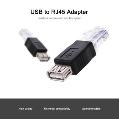 Адаптер USB - RJ45, разъем-адаптер USB2.0 Female - Ethernet RJ45 Male
