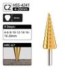 Ступенчатое сверло из титана HSS 4-12/20/32 мм, спиральное, с прямой канавкой, коническое, ступенчатое сверло, фреза для отверстий по дереву и металлу, конусный сверлильный инструмент