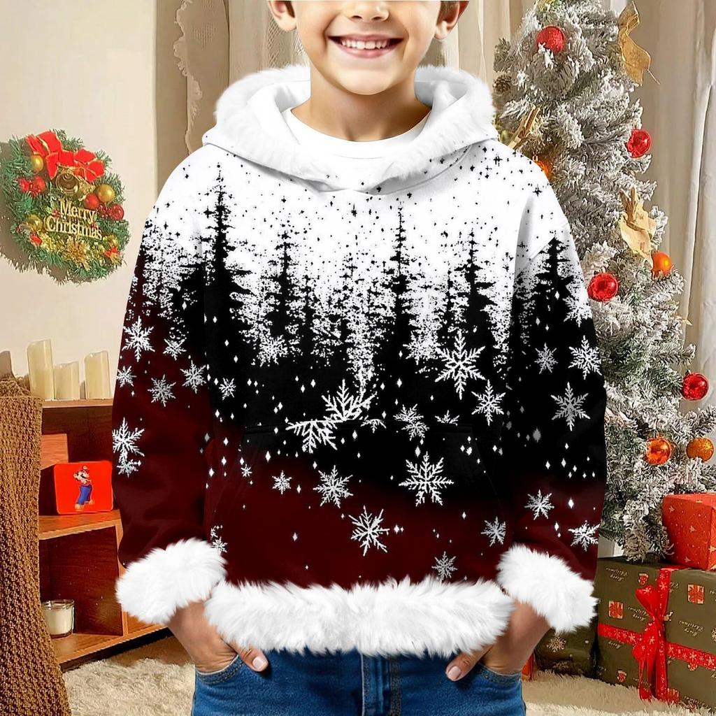 Children's Sweatshirt Girls Boys Long Sleeve Lightweight Casual Hoodie Loose Comfortable Sweatshirt