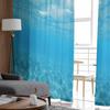 Ocean Summer Wallpaper Sunshine Tulle Window Curtains for Bedroom Luxury Home Decor Drapes In Living Room Chiffon Panels