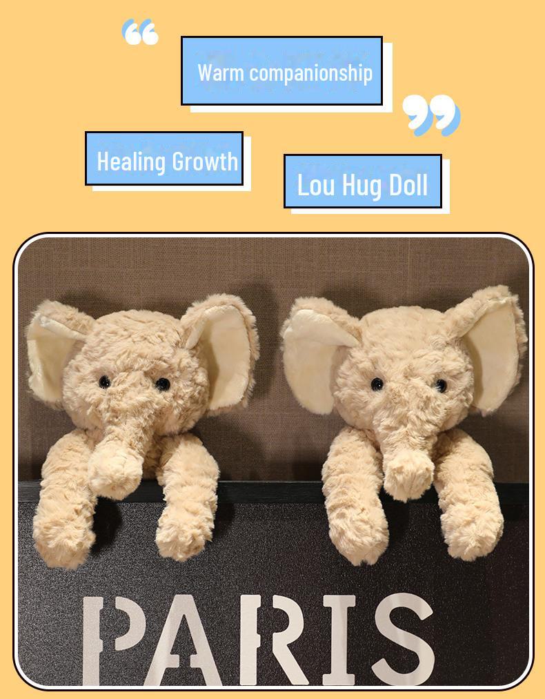 Большая плюшевая игрушка-подушка «Слон» — милая кукла-комфорт для подарка на день рождения ребенка