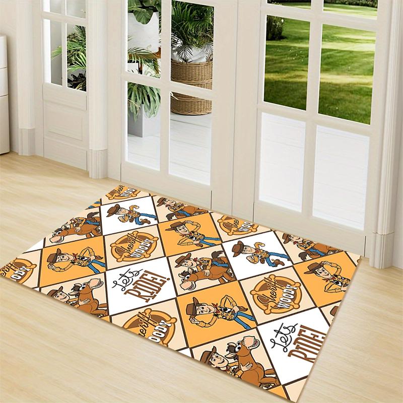 Toy Story Woody'S Adventures Carpet Rug Soft Washable Antislip Home Living Room Sofa Mats Personalized Christmas Rug