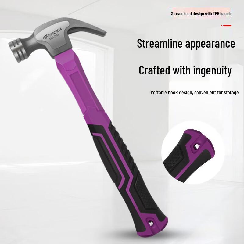 8OZ Claw Hammer with Steel Handle and Soft Grip
