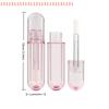1/3pcs Mini Lipstick Sample Cosmetic Refillable Container 6ML Empty Lip Gloss Tubes Transparent Plastic Lip Balm Tube