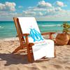 1pc Marseille Beach Towel, Comfortable and Thick, and Swimming/Bath/Picnic/Camping Towel, Suitable for Seaside Beaches