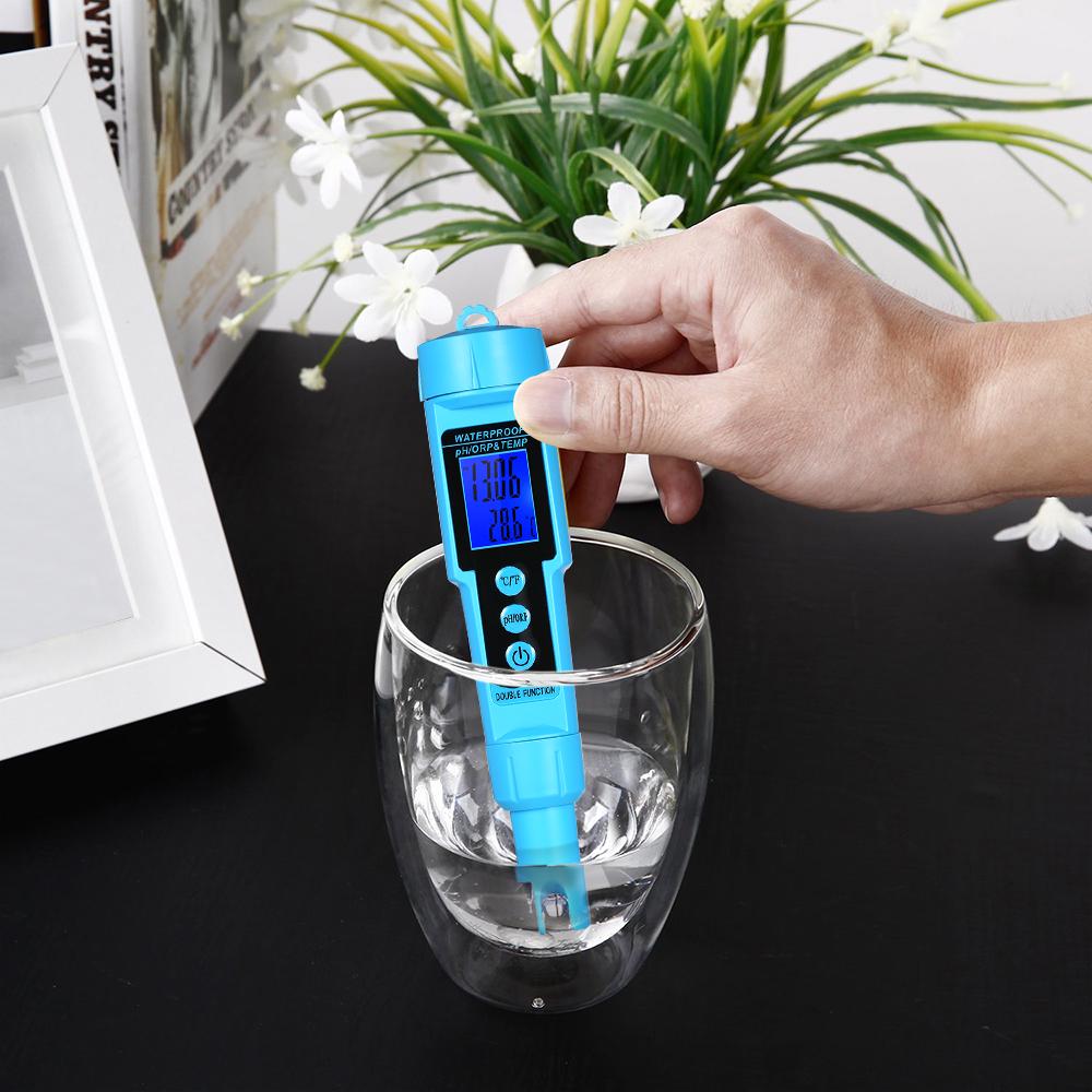 Профессиональный измеритель pH/ОВП/ТЕМП 3 в 1, детектор воды, многопараметрический цифровой три-метр с ЖК-дисплеем