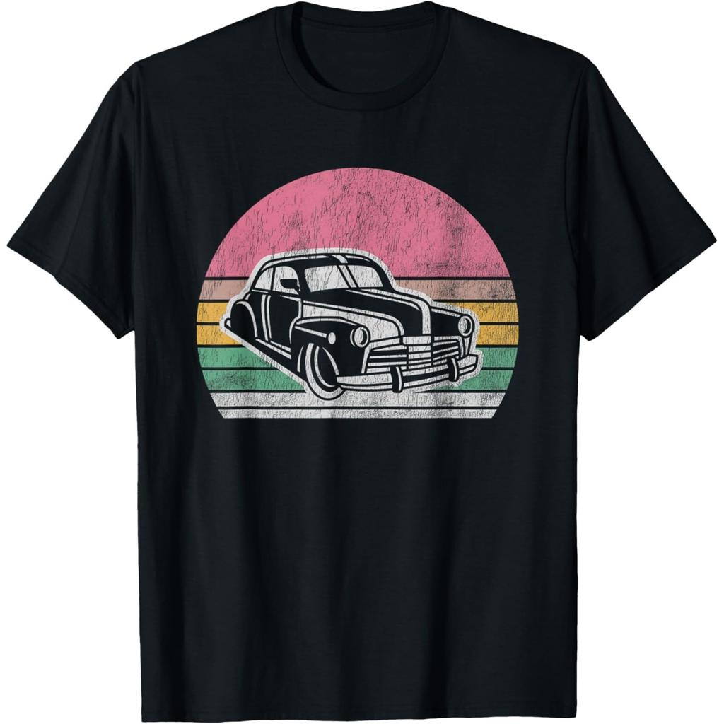 Vintage Classic Car Retro Sunset Graphic T-Shirt