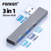 FONKEN USB-концентратор 3 в 1, 3 порта, расширенный разъем USB к USB3.0/USB2.0/тип C2.0, разветвитель PD, аксессуары для ПК, ноутбуков
