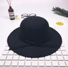 Citgeett New England Retro Wind Children Girls Big Hat Big Hat Bow Beach Hat Sun Hat