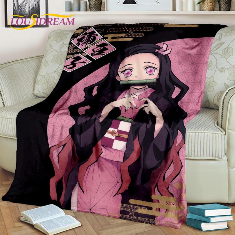 Kamado Nezuko Demon S-Slayer Japan Anime Blanket, мягкое детское одеяло для дома, спальни, кровати, дивана, пикника, путешествия, офиса, подарка