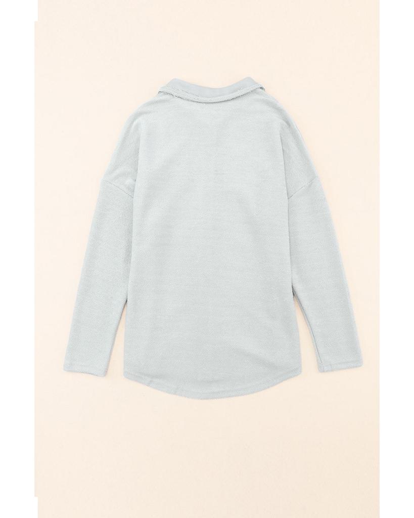 Azura Exchange Свободная серая куртка с карманами-клапанами