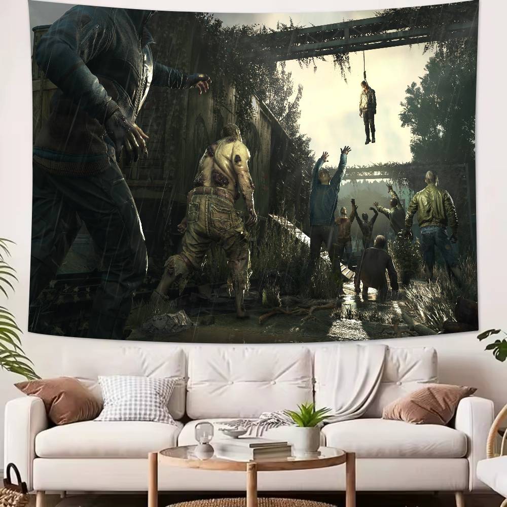 Модная Игра Крутая Dying Light Зверь Гобелен Популярное Украшение Комнаты Настенный Гобелен Арт-Комната Декор Дома Настенное Искусство Декор