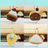 Cake Cute Plush Keychain Car Pendant With Toy Design Car Accessories Interior