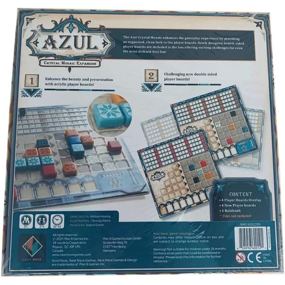 Plan B Games Azul Crystal Mosaic Board Game Expansion Strategy Tile Placement Family Game Ages 8+ 2-4 Players 30-45 Minutes