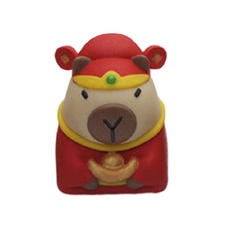 Цветные градиентные кейкапы из смолы с изображением капибары Компактный размер Легкая конструкция Для механических переключателей