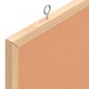Cork Board with Solid Pine Wood Frame 60 x 55 cm