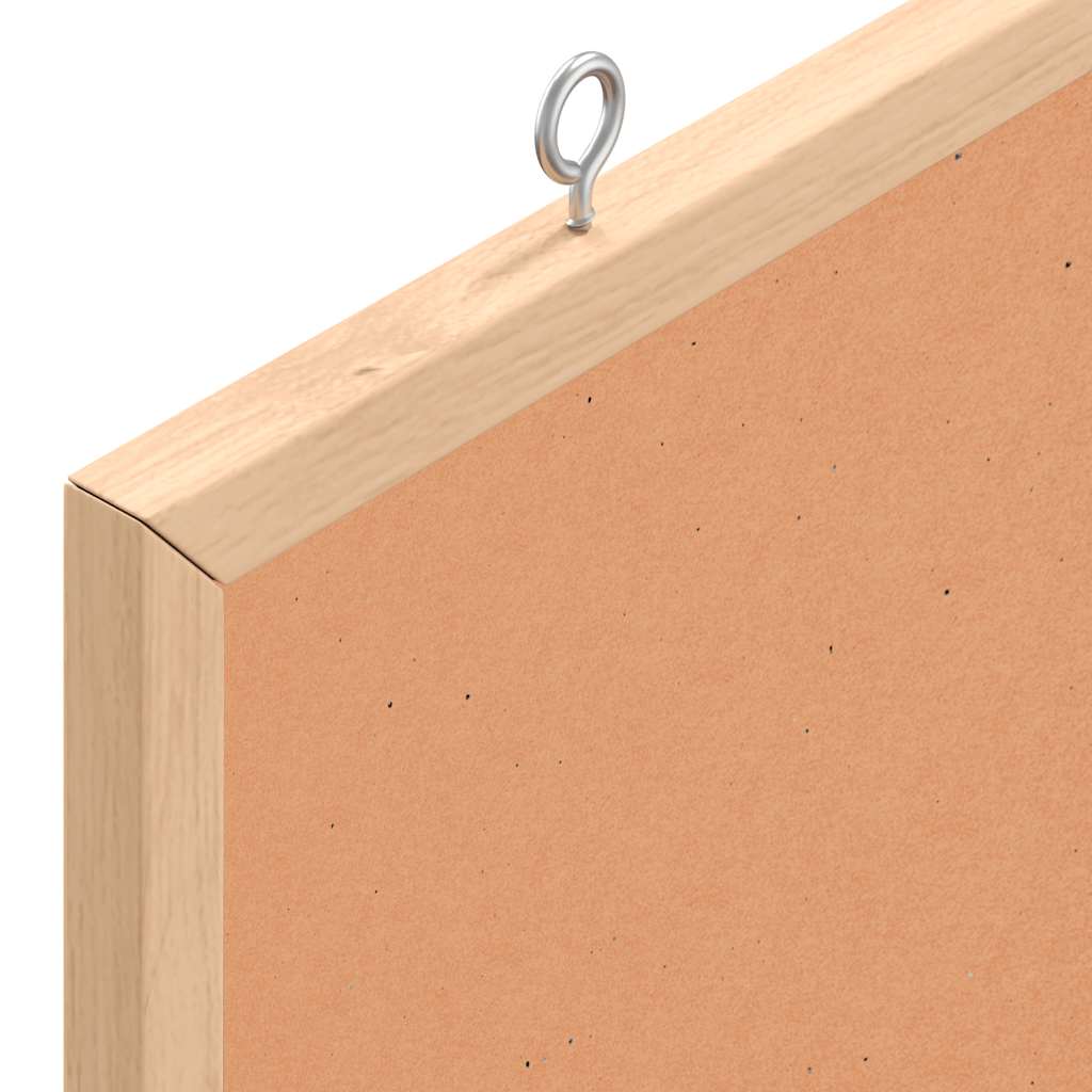 Cork Board with Solid Pine Wood Frame 60 x 55 cm