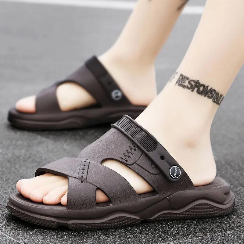 Platform Male Slipper Slides Men's Shoe Outdoor Eva Comfortable Adult Clappers 2025 Elegant Y2k Trend Designer Luxury Mascullino