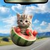 Acrylic 2D Cat Car Hanging Decoration Home Office Backpack Auto Rearview Mirror Cartoon Kitten Animal Hanging Ornament Pendant