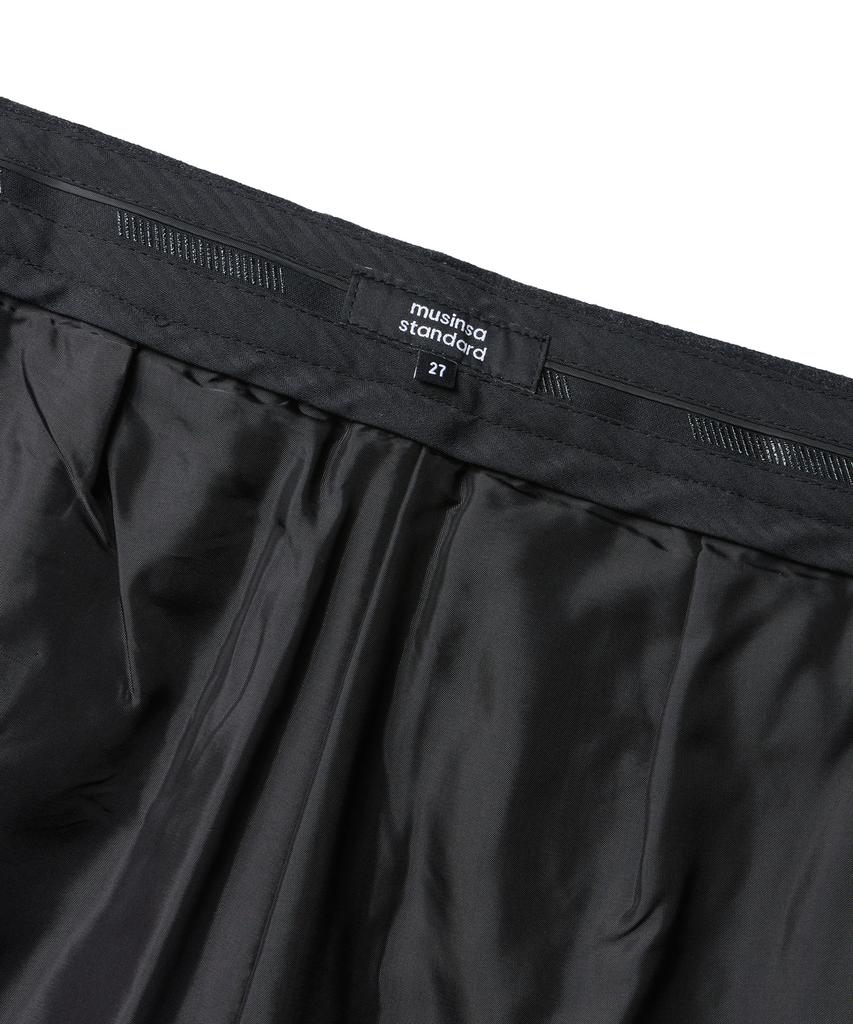 MUSINSA STANDARD WOMAN Женские шерстяные фланелевые свободные зауженные брюки [Средне-серый]