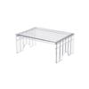 Detachable Extendable Refrigerator Shelf Stackable 2-Level Height Fridge Layered Separator Adjustable Height Space Saving