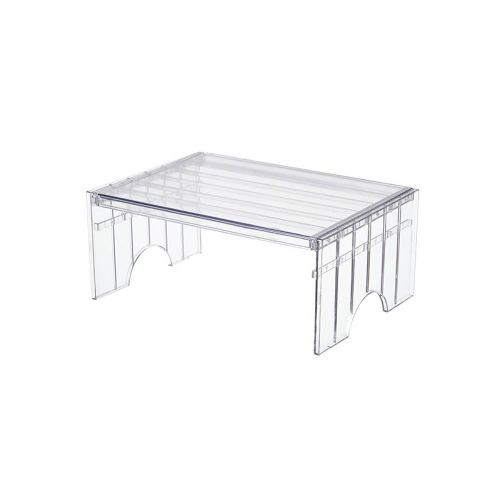 Detachable Extendable Refrigerator Shelf Stackable 2-Level Height Fridge Layered Separator Adjustable Height Space Saving