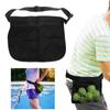 Portable Tennis Ball Carry Bag Zipper Tennis Ball Storage Waist Pouch Large Capacity Pickleball Bag Sports Accessory