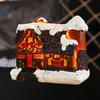 Рождественский орнамент дома Микро-пейзаж Смола светящийся орнамент снежного домика для праздничного украшения домашнего стола