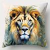 Wild Lions Majestic Artistic Cushion Covers Pattern Cushion Cover Suitable For Sofa Bedroom Car Pillow Cover