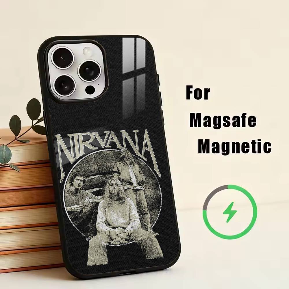 Чехол для телефона N-Nirvana для iPhone 17, 16, 15, 14, 13, 12, 11 Plus, Pro, магнитный, для беспроводной зарядки Magsafe