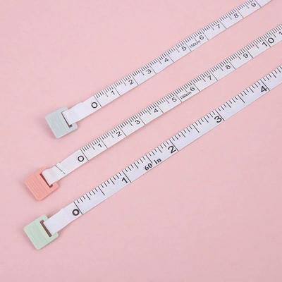 1 шт. - 1,5-метровая мягкая измерительная лента с двойной шкалой для тела, шитья, гибкая измерительная линейка для инструментов для измерения тела