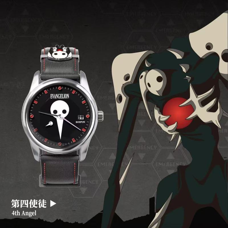 In Stock Original BANDAI NEON GENESIS EVANGELION Time Completion Plan Series Watch Anime Character Model Girls Toys Gifts